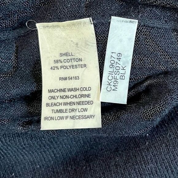 Calvin Klein Lace Short Puff Sleeve Top Small - Picture 9 of 9